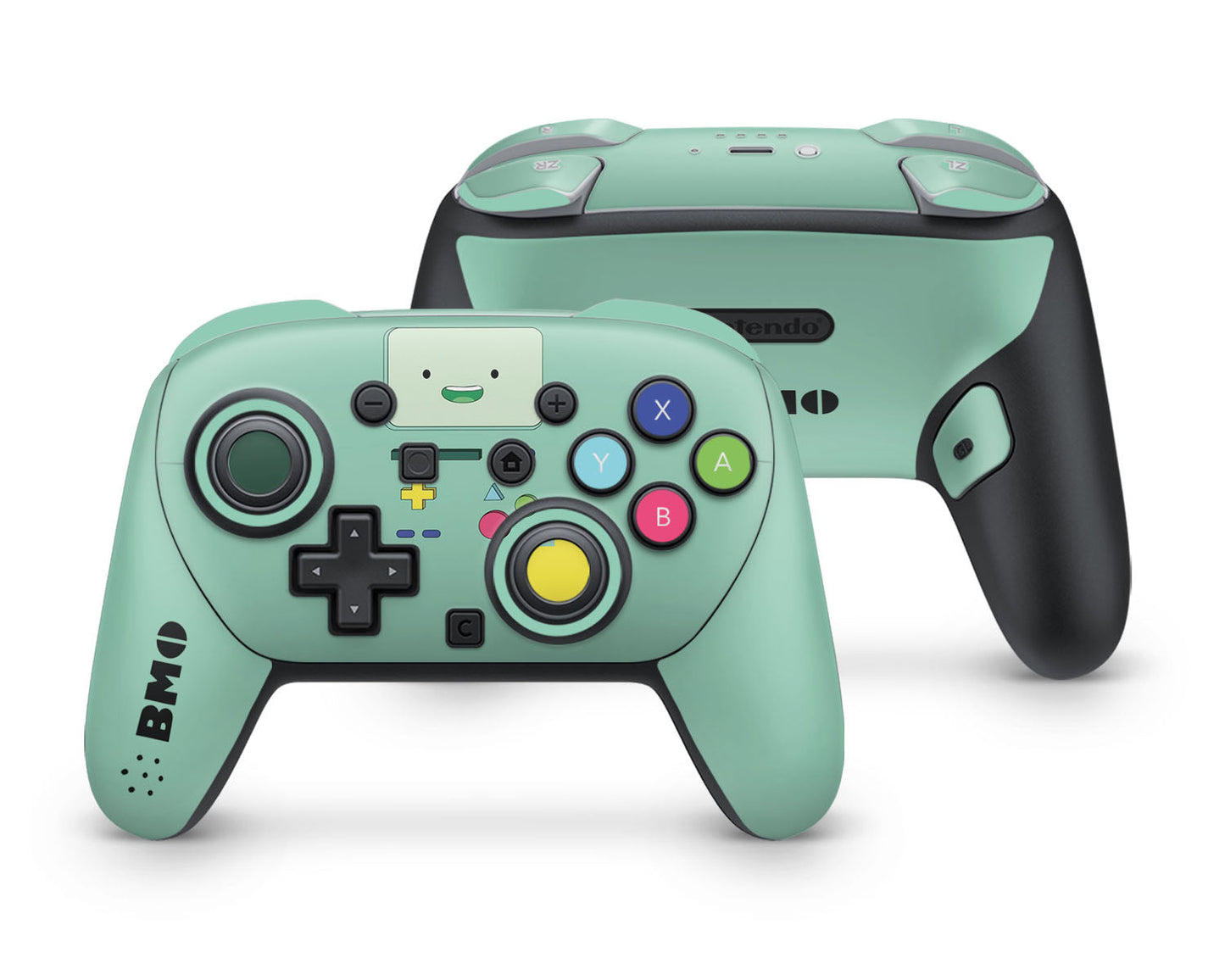 Lux Skins Nintendo Switch 2 Pro Controller Teal Adventure Time BeemoSkins - Pop culture Adventure Time Skin