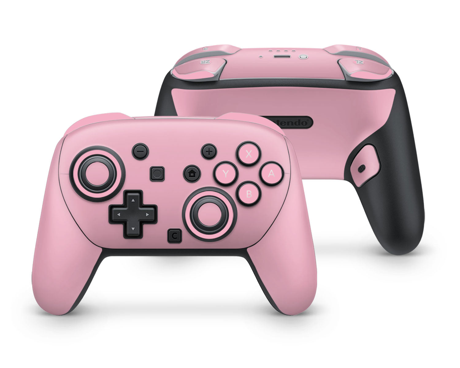 Signature Pink Nintendo Switch 2 Pro Controller Skin – Lux Skins 