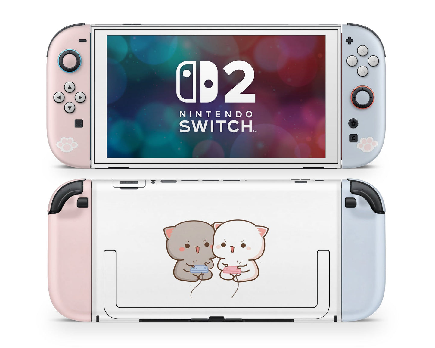 Lux Skins Nintendo Switch 2 Gaming Cat Cute Pattern Joycons Only Skins - Art Animals Skin