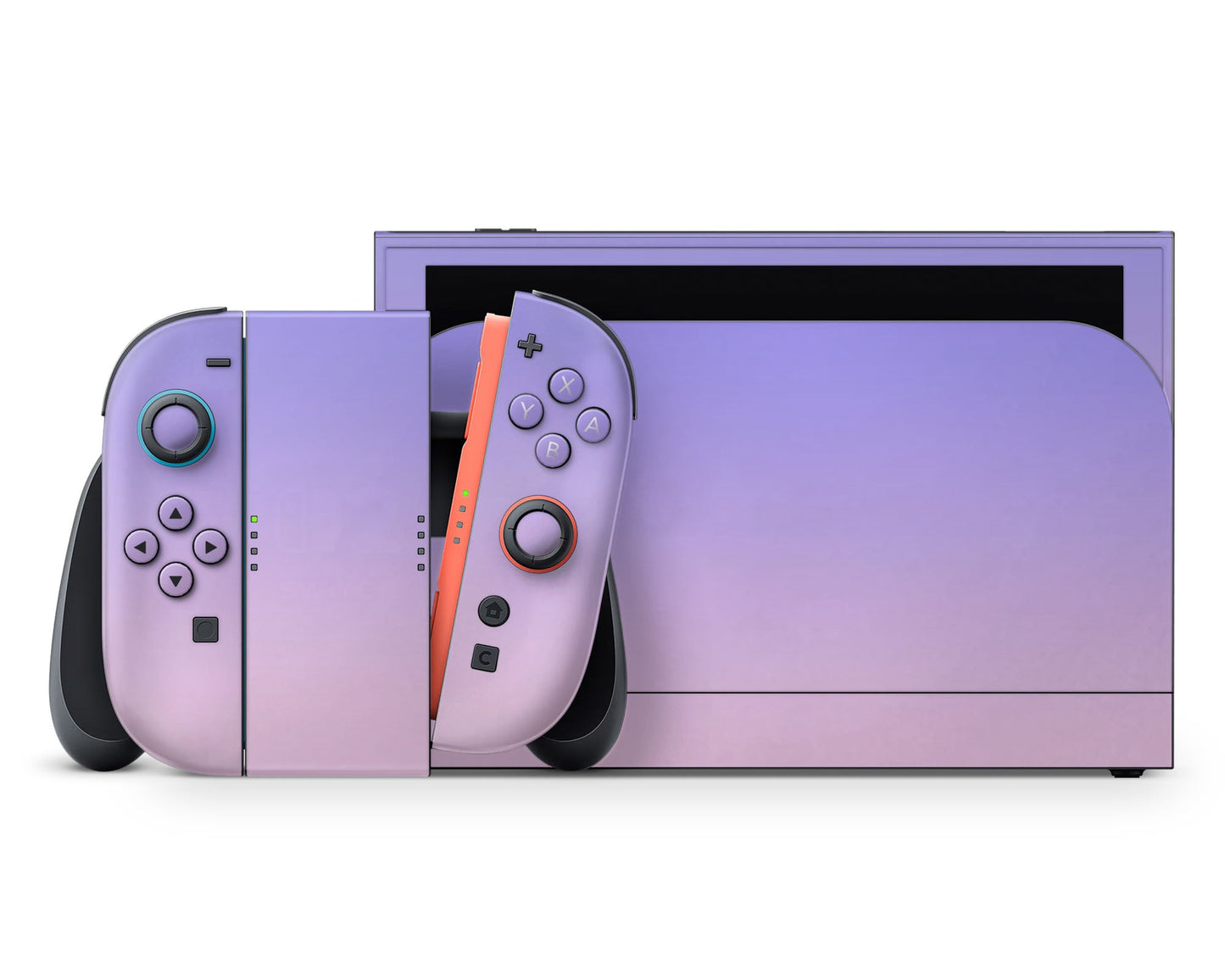 Lux Skins Nintendo Switch 2 Pastel Purple Pink Gradient Classic no logo Skins - Solid Colours Gradient Skin