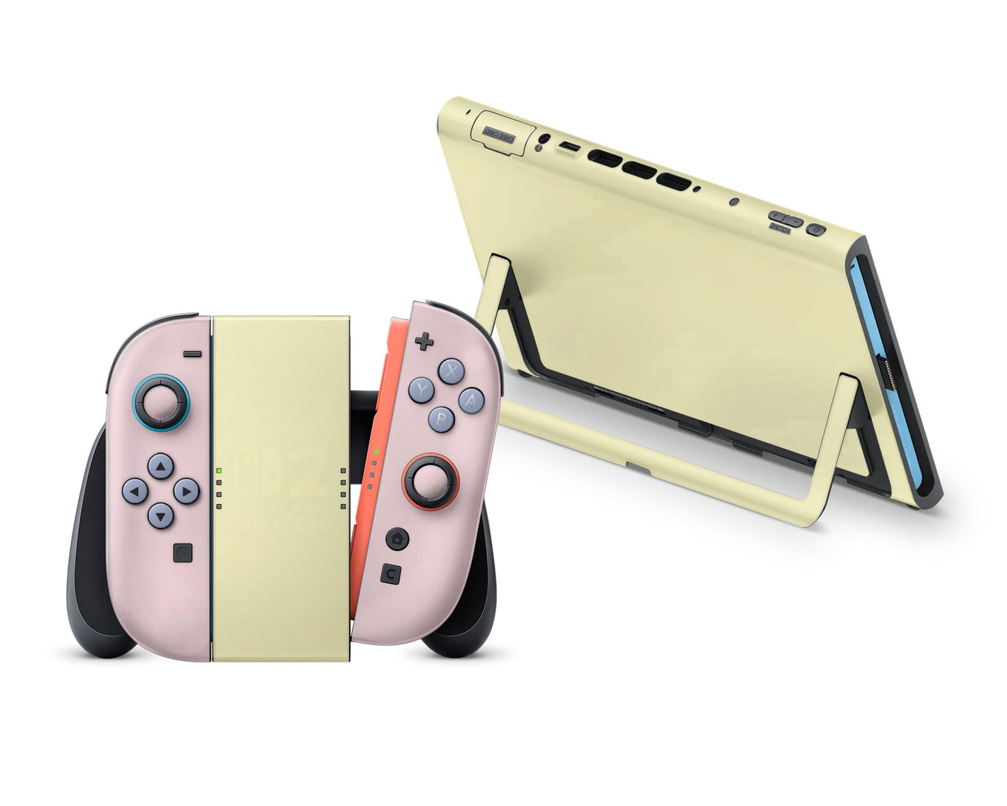 Lux Skins Nintendo Switch 2 Lychee Lemon Sorbet Colorwave Full Set Skins - Pattern Fruits Skin