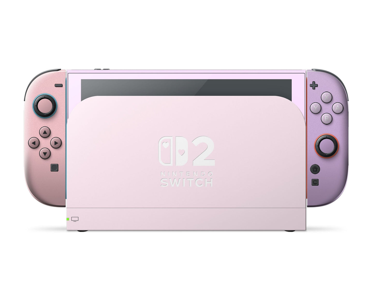 Lux Skins Nintendo Switch 2 A Girly Affair Colorwave Hearts logo Skins - Solid Colours Colour Blocking Skin