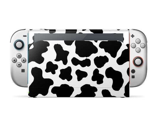Lux Skins Nintendo Switch 2 Cow Print Classic no logo Skins - Art Animals Skin