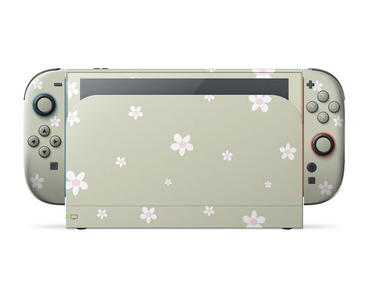 Matcha Daisy Nintendo Switch 2 Skin
