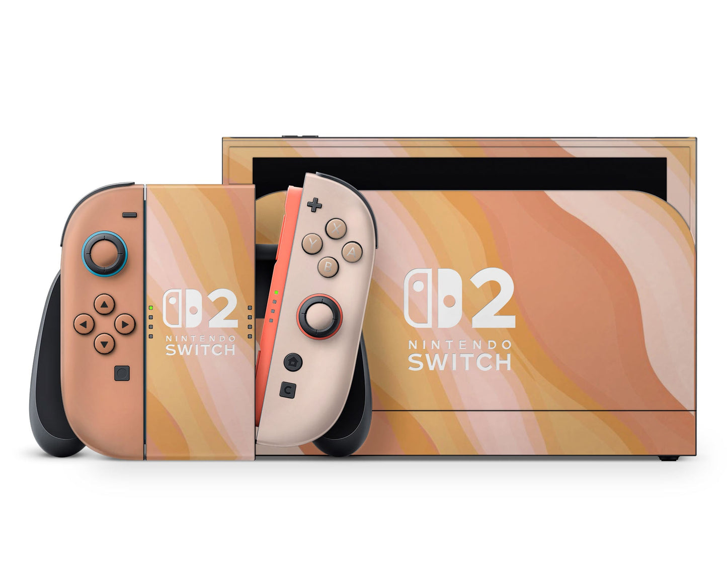 Lux Skins Nintendo Switch 2 Sunset in Santorini Nintendo logo Skins - Pattern Abstract Skin