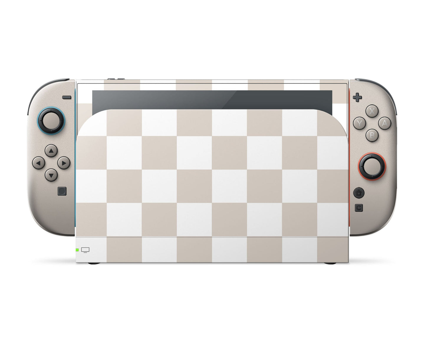 Lux Skins Nintendo Switch 2 Checkered Beige Classic no logo Skins - Pattern Skin