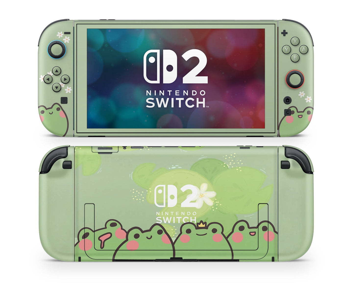 Lux Skins Nintendo Switch 2 Froggy Matcha Joycons Only Skins - Animal Skin
