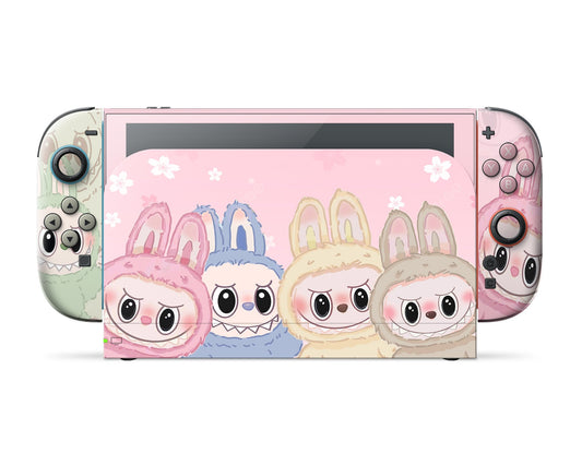 Lux Skins Nintendo Switch 2 Cute Labubu Full Set Skins - Pop culture Pattern Skin