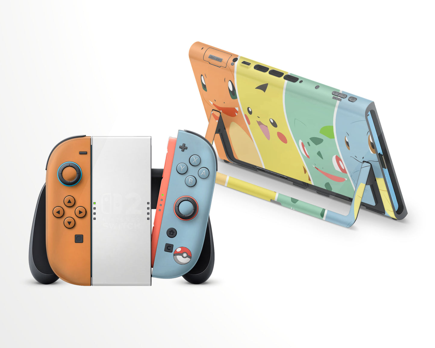 Kanto Starter Trio Nintendo Switch 2 Skin