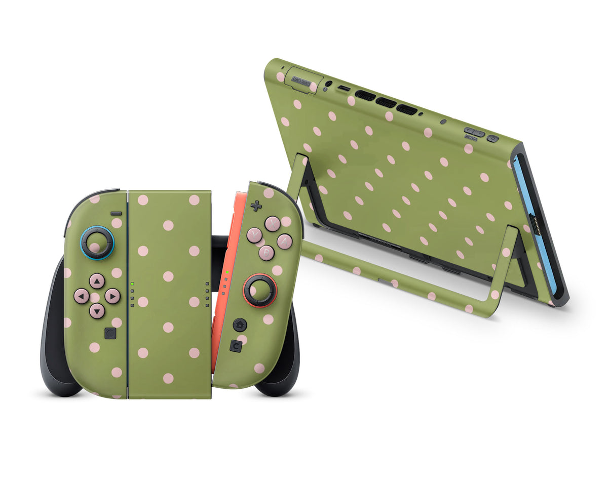Strawberry Matcha Spots Nintendo Switch 2 Skin