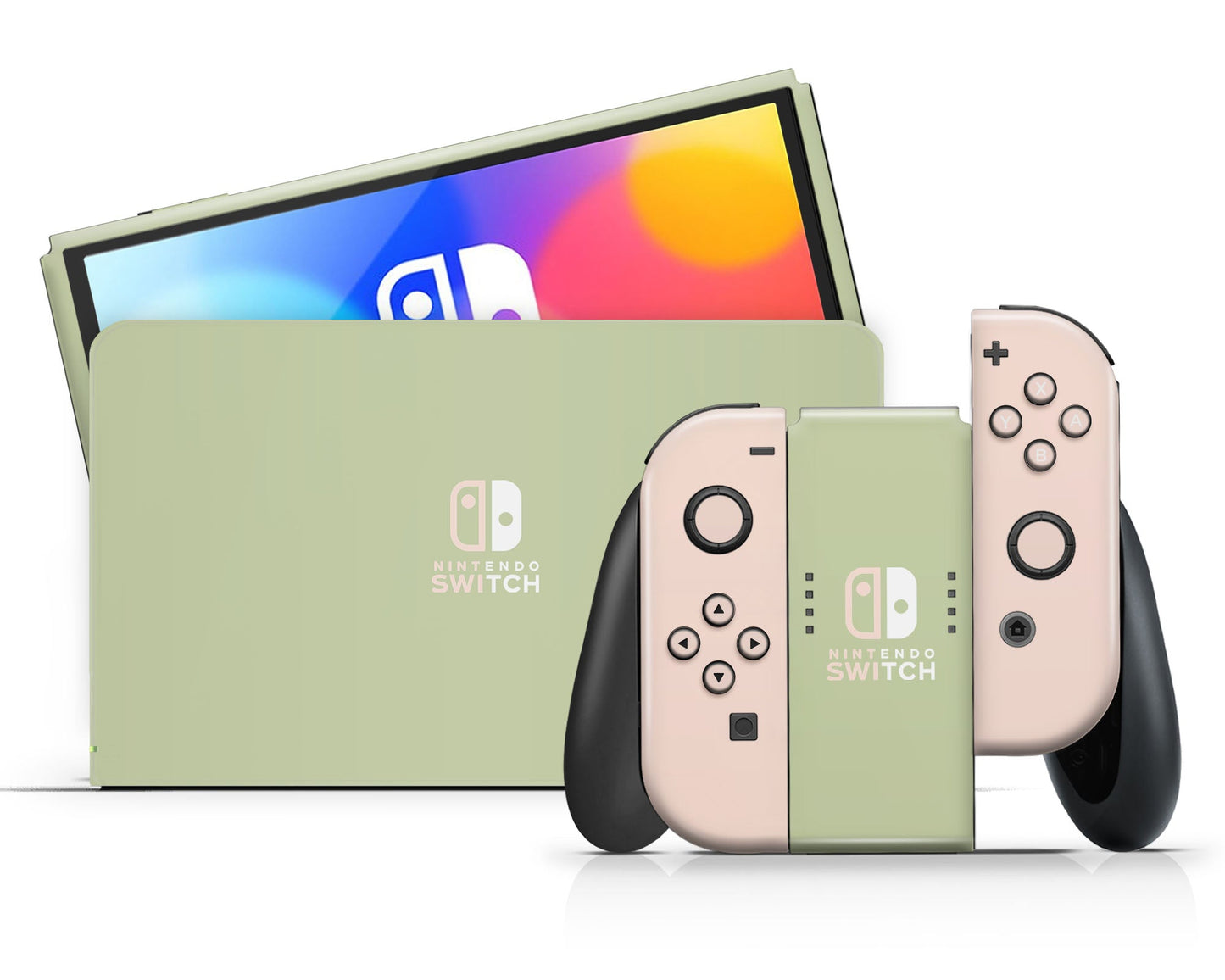 Lux Skins Nintendo Switch OLED Strawberry Matcha Nintendo logo Skins - Pattern Fruits Skin