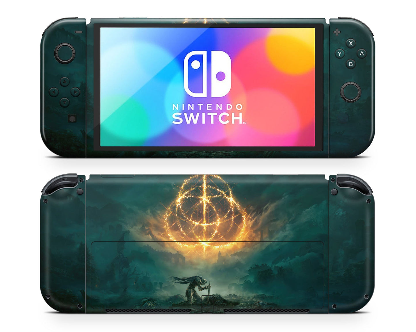 Lux Skins Nintendo Switch OLED Elden Ring Joycons Only Skins - Pop culture Skin