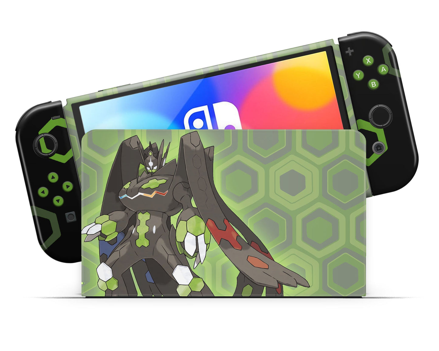 Zygarde Minimalist Pokemon Z-A Nintendo Switch OLED Skin