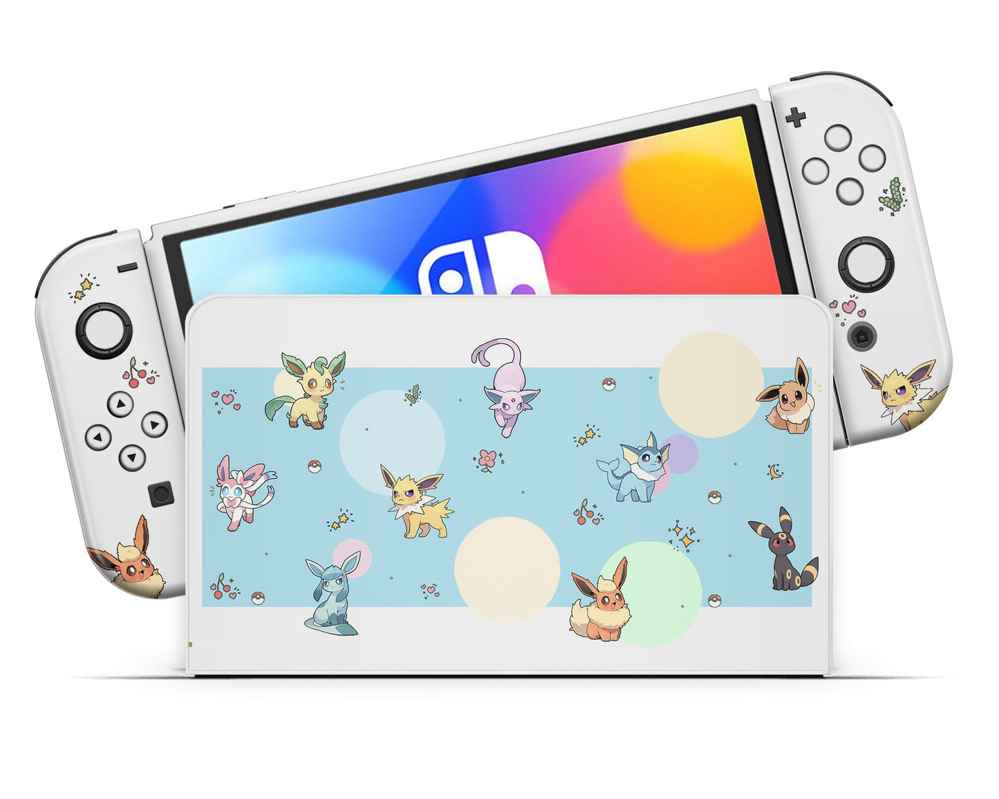 Everspark Eeveelution Nintendo Switch OLED Skin