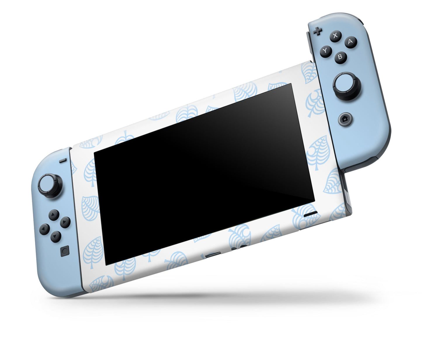 Lux Skins Nintendo Switch Animal Crossing Leaf Blue Full Set Skins - Pop culture Animal Crossing Skin