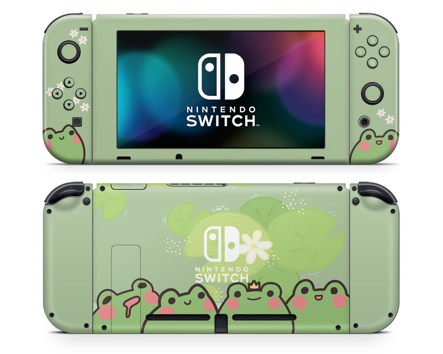 Lux Skins Nintendo Switch Froggy Matcha Joycons Only Skins - Animal Skin