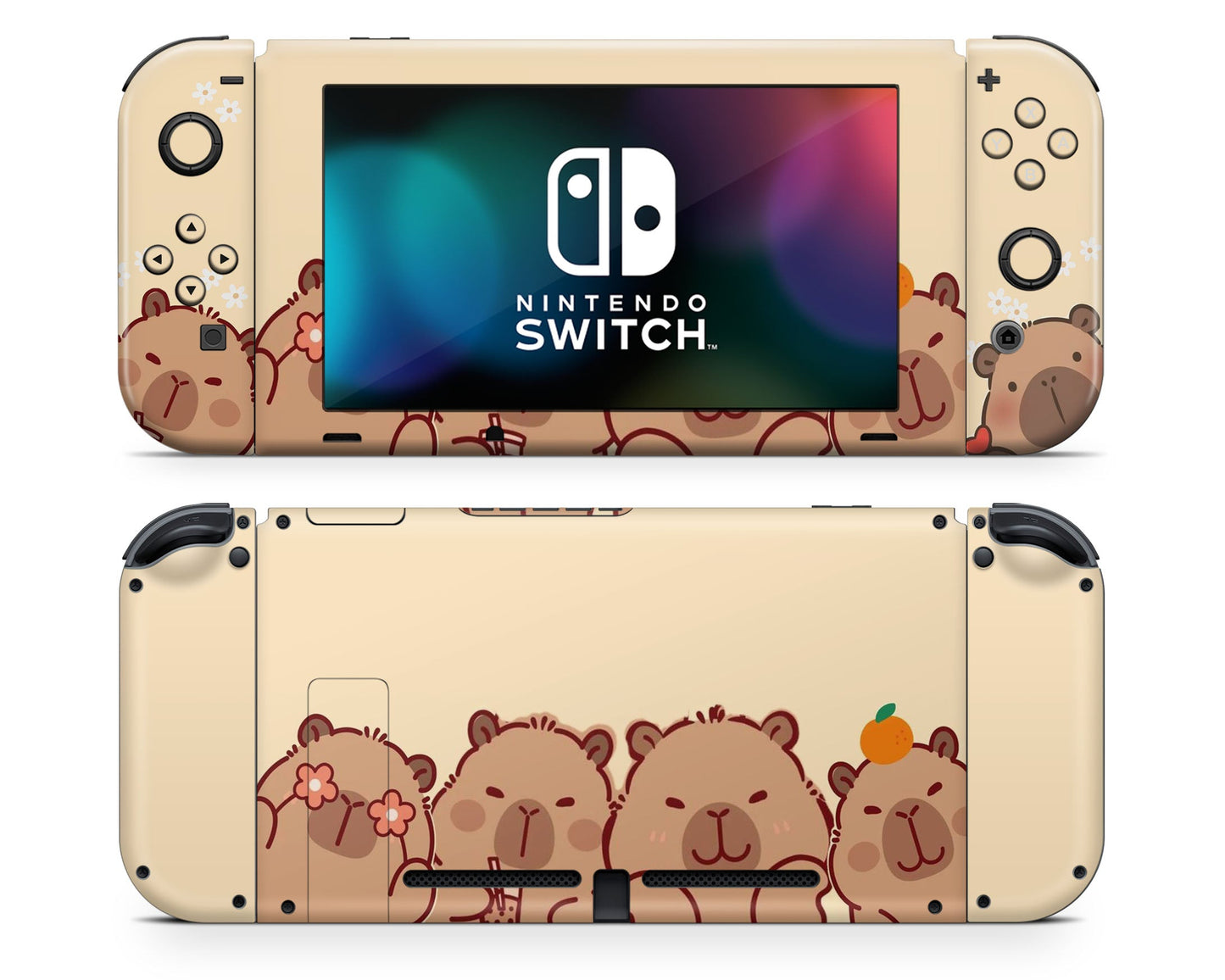 Lux Skins Nintendo Switch Cute Capybara Joycons Only Skins - Animal Skin