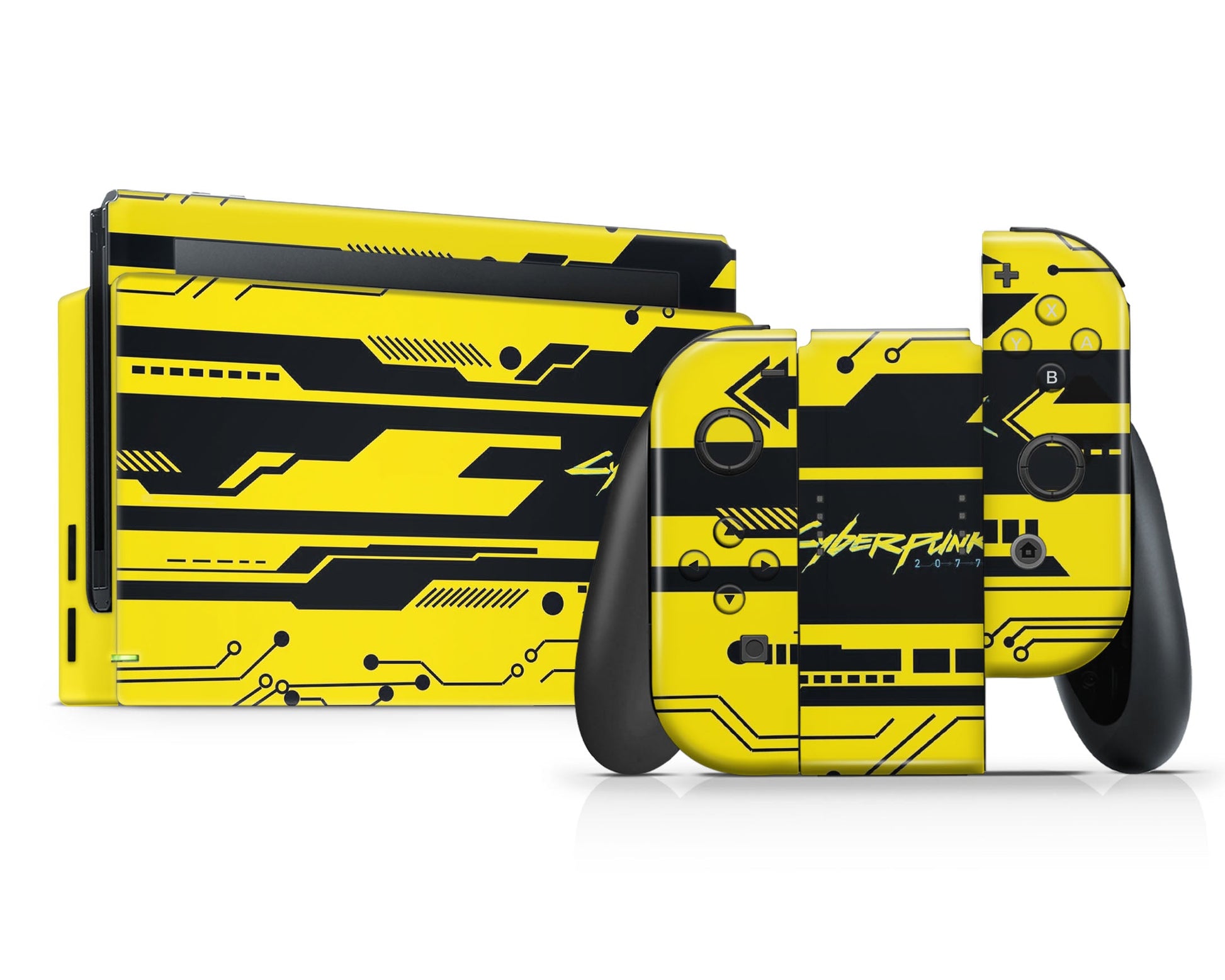 Lux Skins Nintendo Switch Cyberpunk 2077 Full Set Skins - Pop culture Cyberpunk Skin