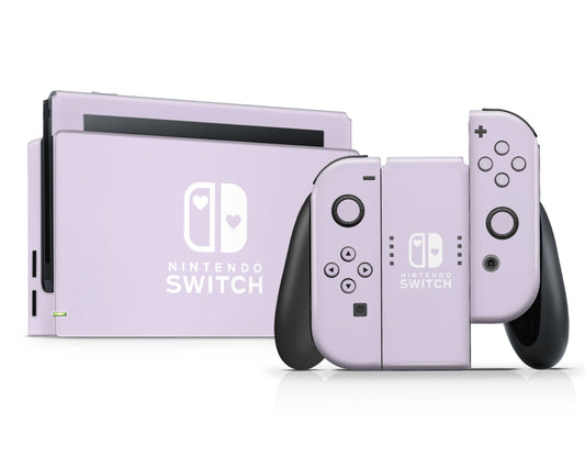 Lux Skins Nintendo Switch Lilac Hearts logo Skins -   Skin