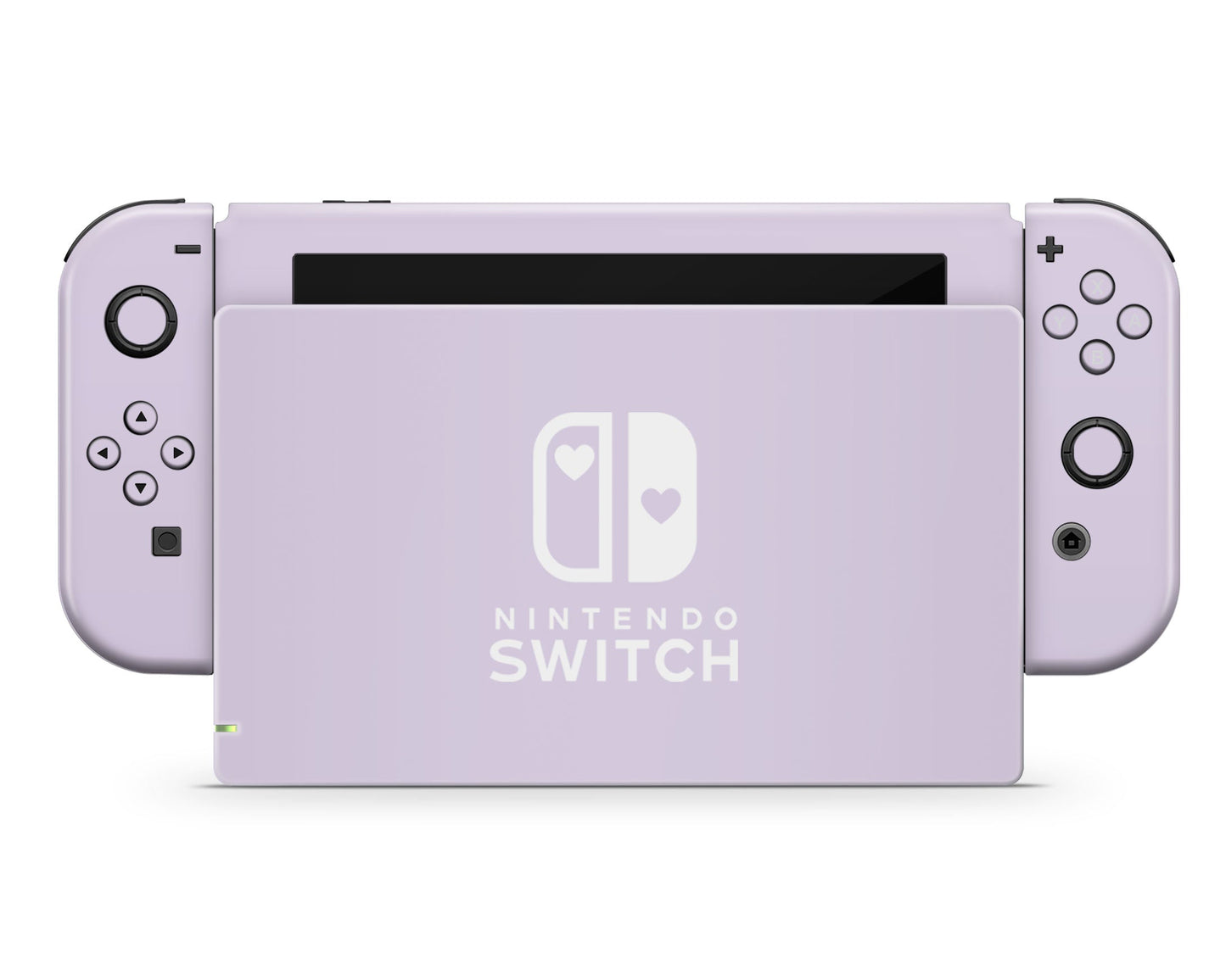 Lux Skins Nintendo Switch Lilac Hearts logo Skins - Skin
