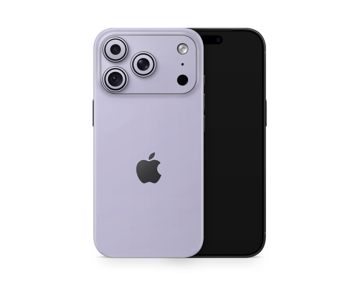 Lux Skins iPhone Signature Purple iPhone 18 Pro Skins - Solid Colours Pastel Series 18 Pro & Pro Max Skin