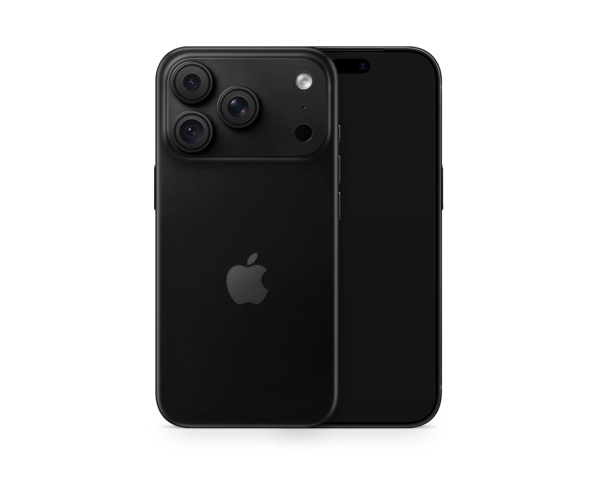 Lux Skins iPhone Matte Black iPhone 18 Pro Skins - Solid Colours Pastel Series 18 Pro & Pro Max Skin
