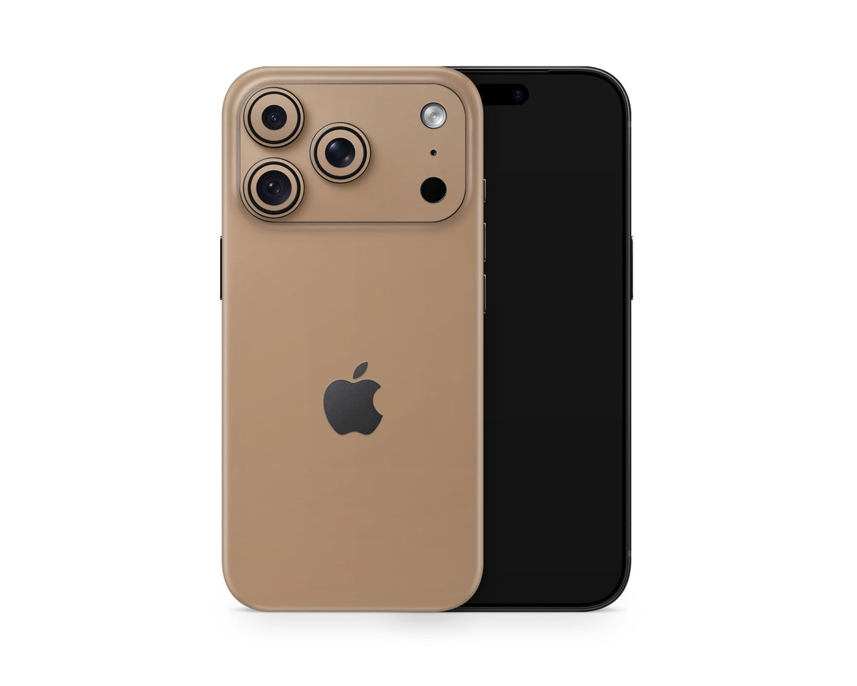 Lux Skins iPhone Mocha iPhone 18 Pro Skins - Solid Colours Natural Series 18 Pro & Pro Max Skin
