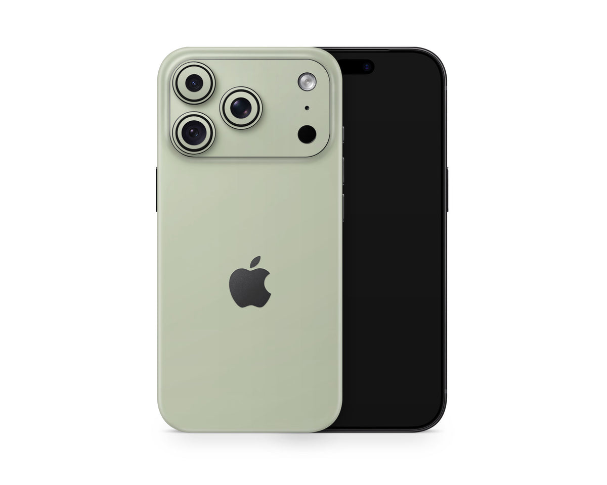 Lux Skins iPhone Matcha iPhone 18 Pro Skins - Solid Colours Natural Series 18 Pro & Pro Max Skin