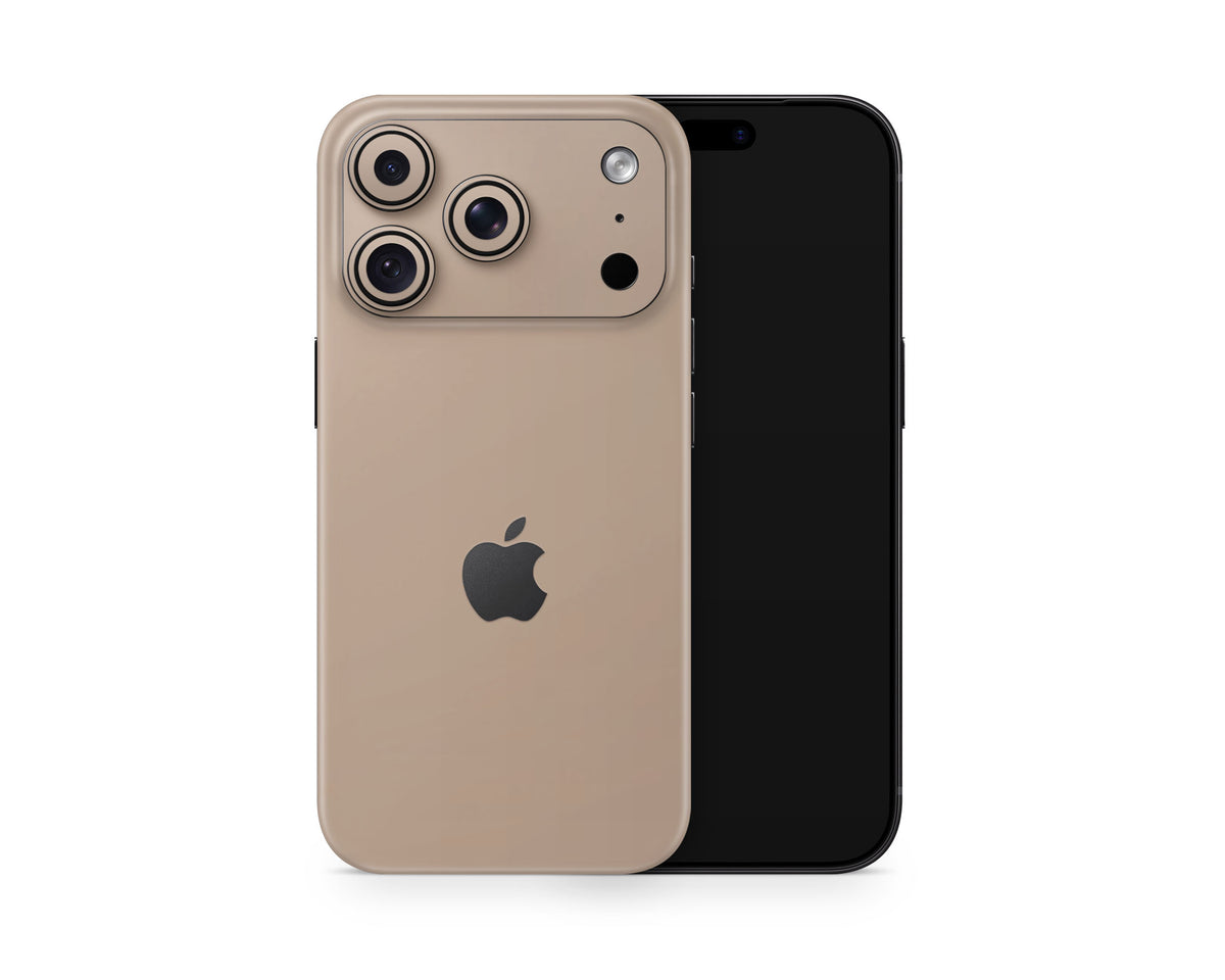 Lux Skins iPhone Desert Titanium PRO iPhone 18 Pro Skins - Solid Colours Apple Colour Series 18 Pro & Pro Max Skin