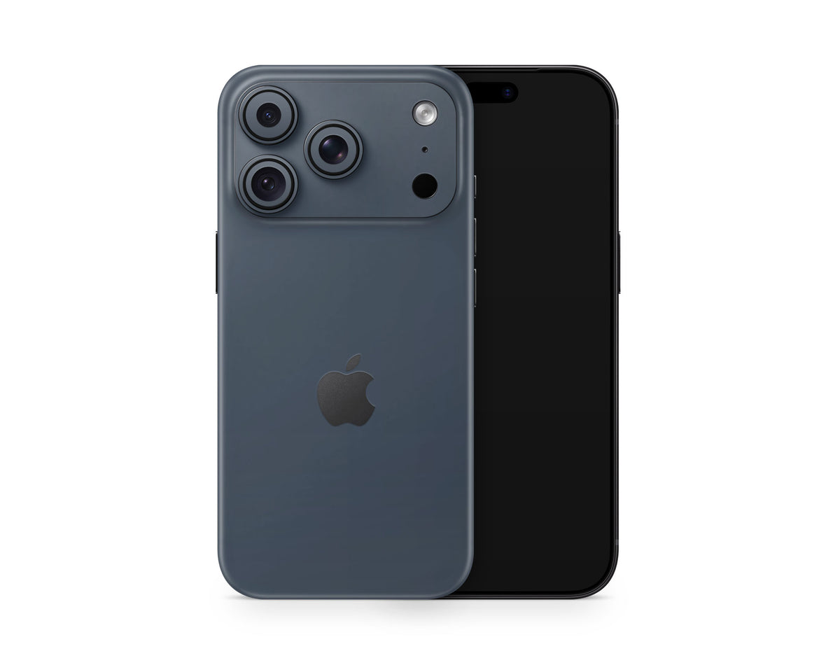 Lux Skins iPhone Blue Titanium PRO iPhone 18 Pro Skins - Solid Colours Apple Colour Series 18 Pro & Pro Max Skin