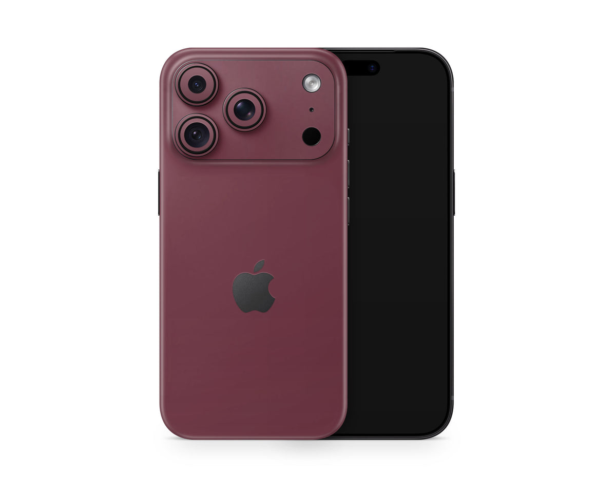 Lux Skins iPhone Burgundy iPhone 18 Pro Skins - Solid Colours Apple Colour Series 18 Pro & Pro Max Skin