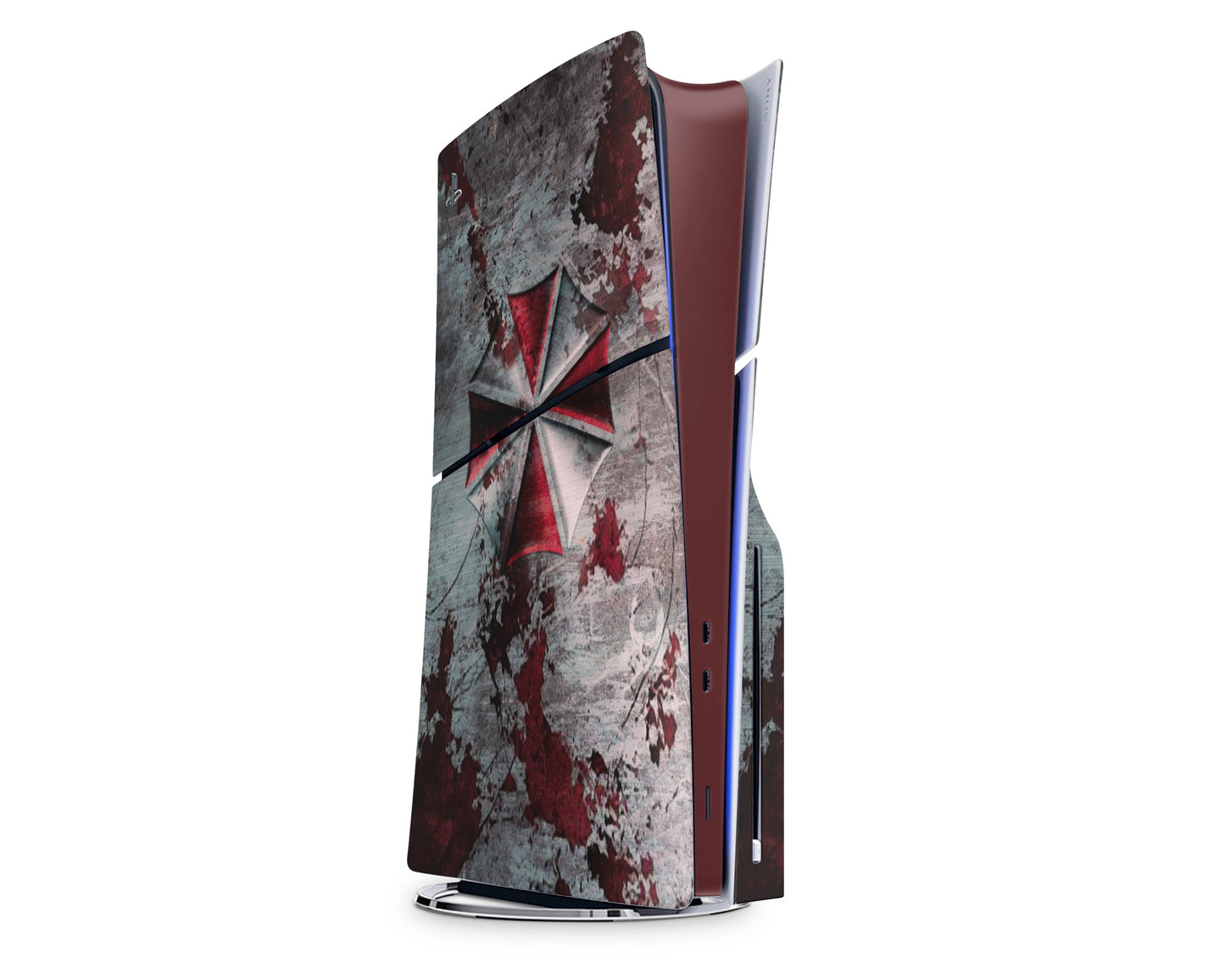 Lux Skins PS5 Slim Resident Evil Umnrella Corp PS5 Slim Skins - Pop culture Skin