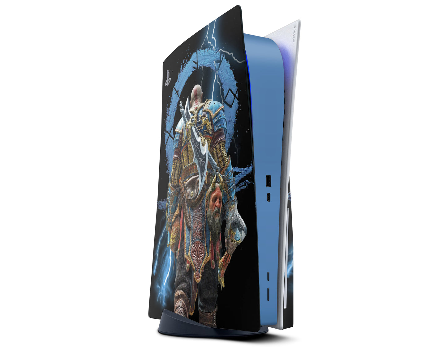 God of War Ragnarok Electric Black PS5 Pro Skin