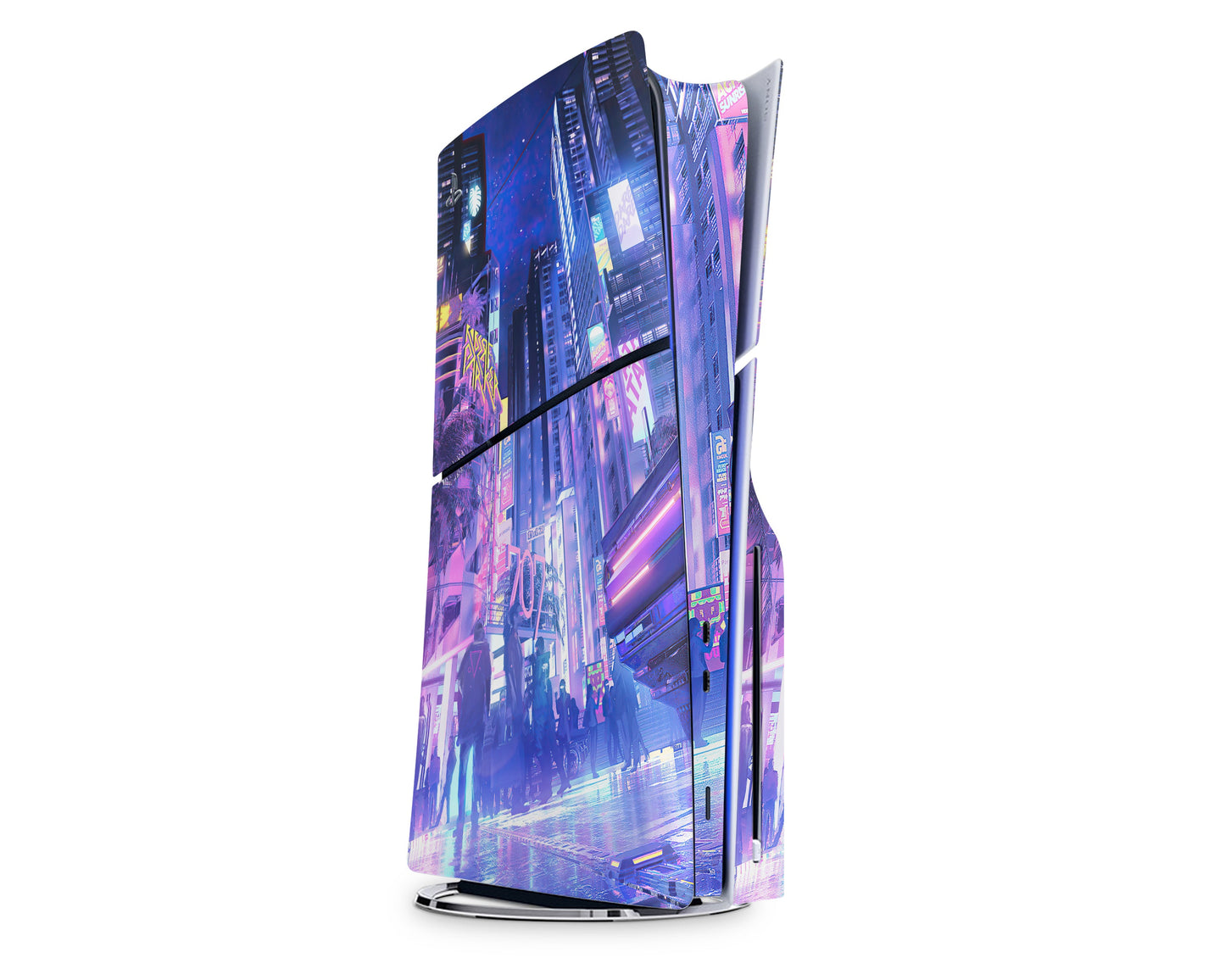 Lux Skins PS5 Slim Neon Tokyo City PS5 Slim Skins - Art Skin