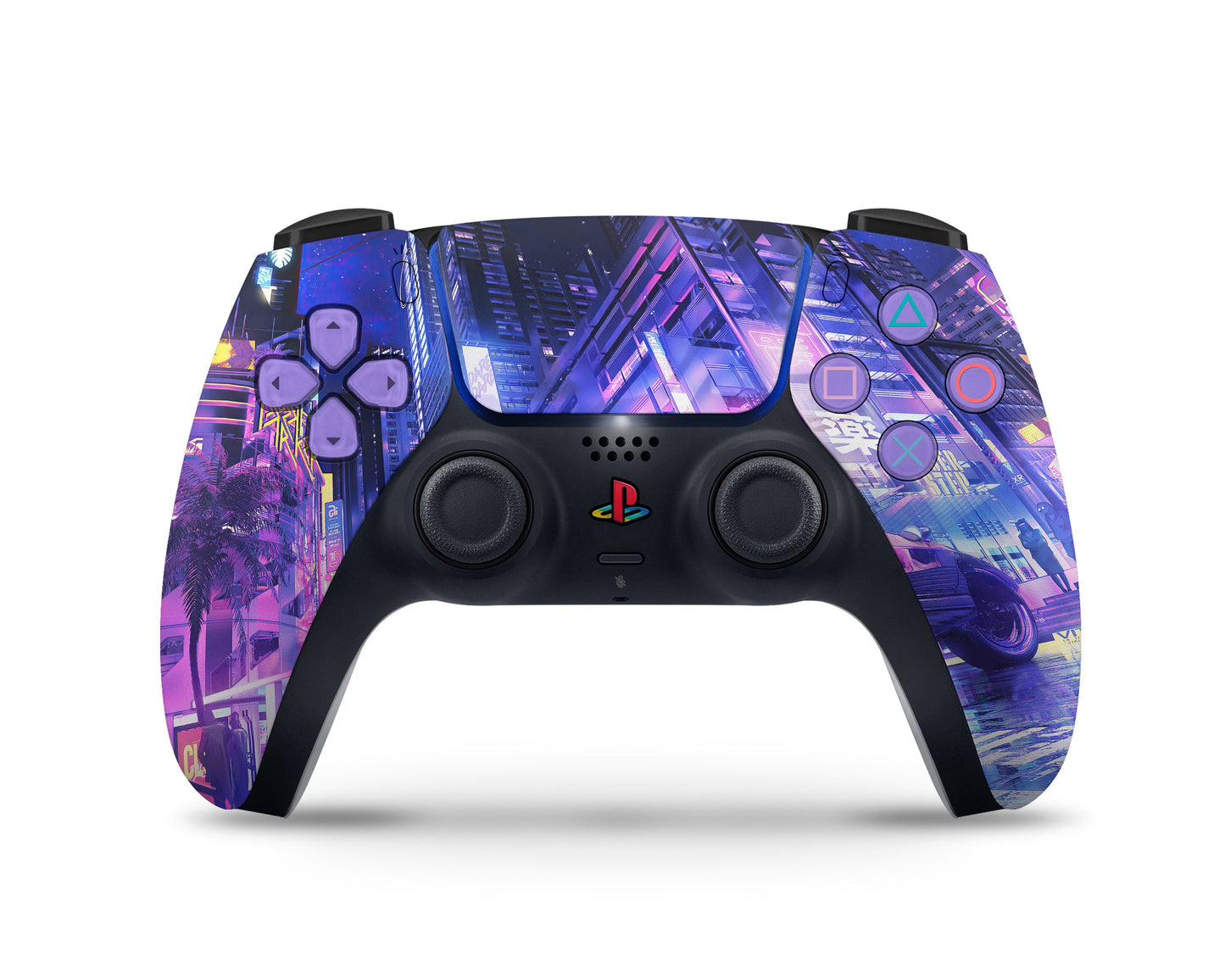 Lux Skins PS5 Slim Neon Tokyo City PS5 Slim Skins - Art Skin