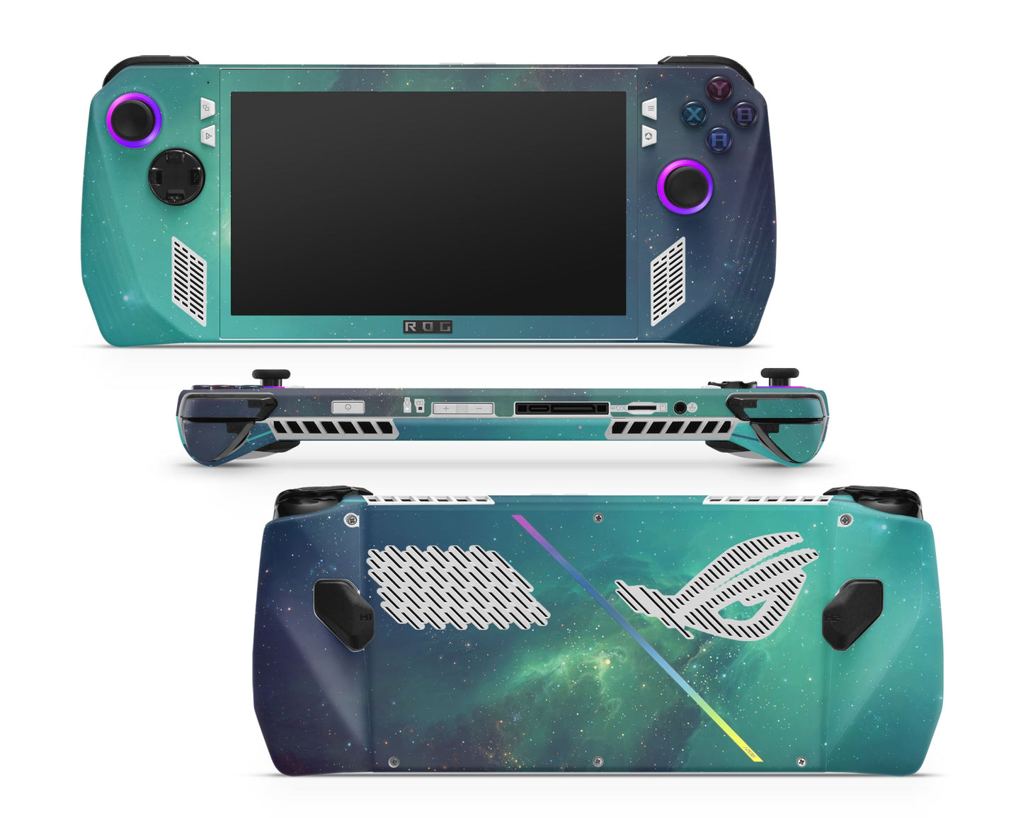 Lux Skins ROG Ally Green Stardust Galaxy ASUS ROG Ally Skins - Galaxy Skin