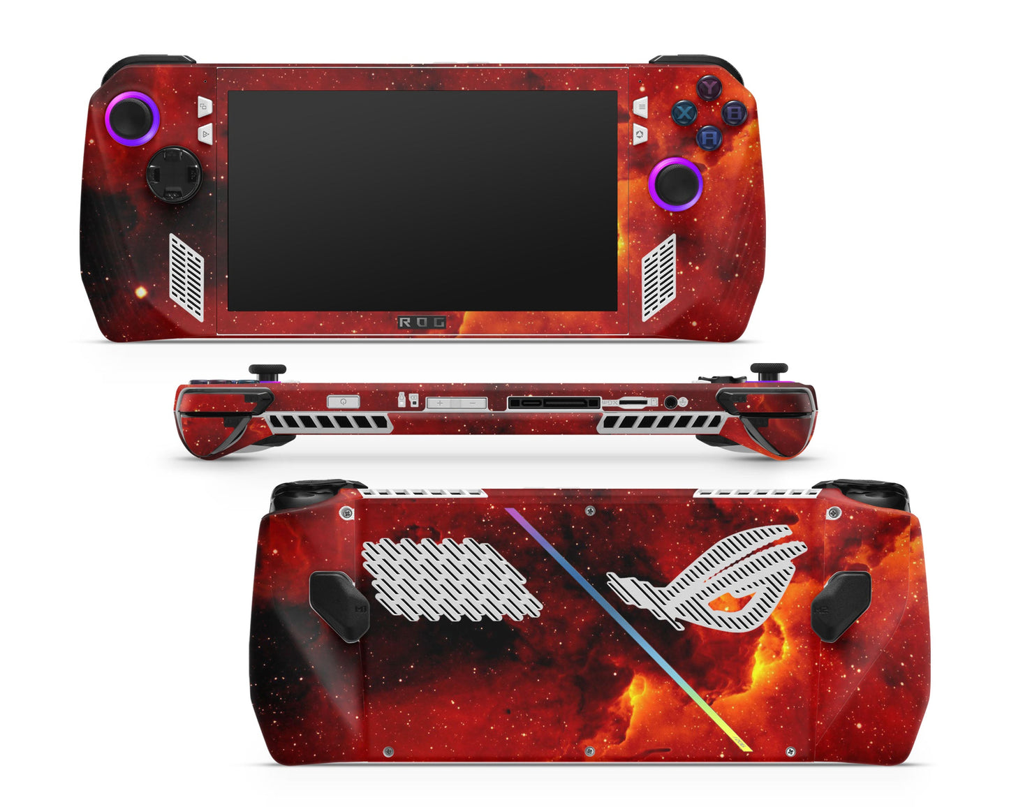 Lux Skins ROG Ally Red Fire Stardust Galaxy ASUS ROG Ally Skins - Galaxy Skin