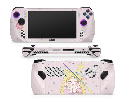 Lux Skins ROG Ally Sailor Moon Kawaii Hearts ASUS ROG Ally Skins - Pop culture Sailor Moon Skin