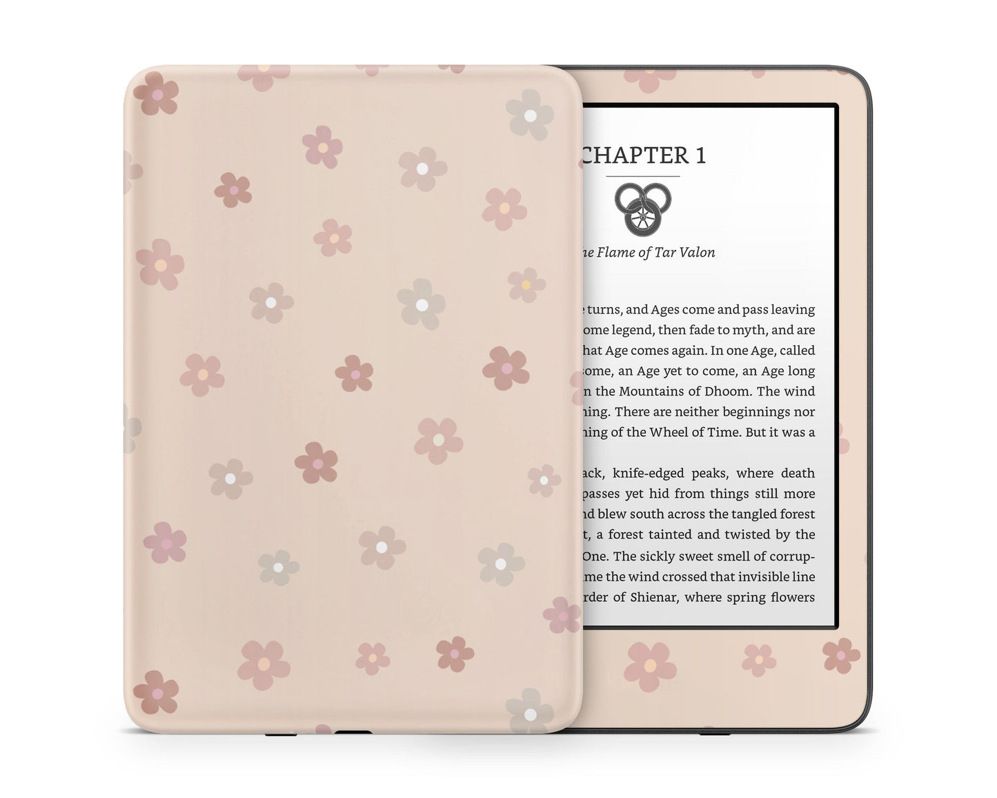 Lux Skins Kindle Ceramic Rose Pink Daisy€š Kindle Gen 11 Skins - Art Floral Skin