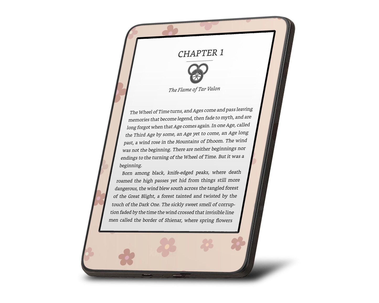 Lux Skins Kindle Ceramic Rose Pink Daisy€š Kindle Gen 11 Skins - Art Floral Skin