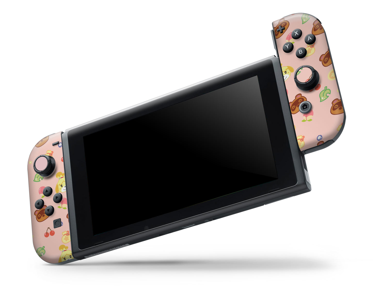 Cute Animal Crossing Pattern Nintendo Switch OLED Skin
