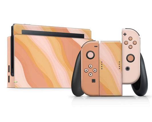 Lux Skins Nintendo Switch Sunset in Santorini Full Set Skins - Art Artwork Skin