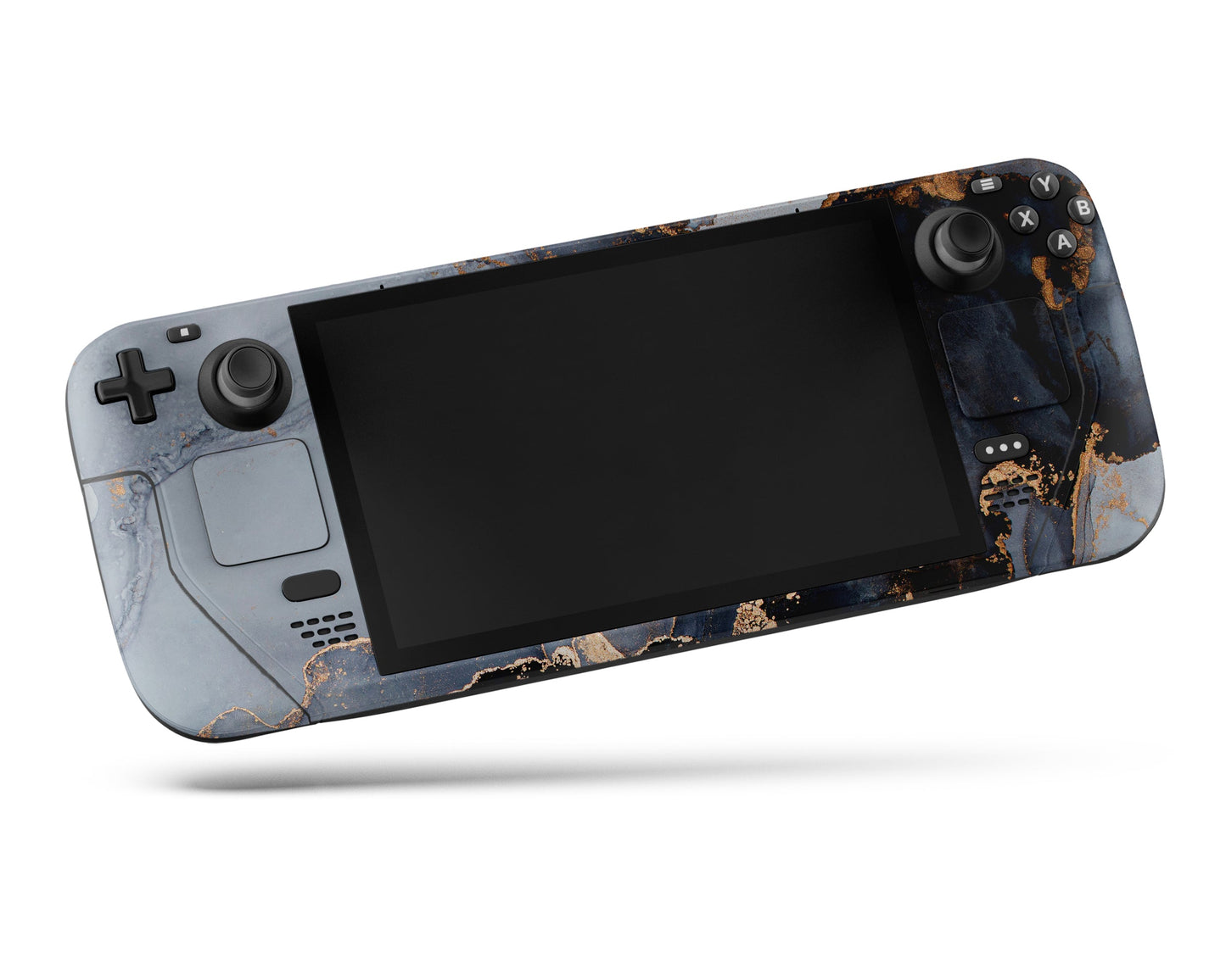 Lux Skins Steam Deck Ethereal Black Gold Marble Full Set +Tempered Glass Skins - Marble Skin