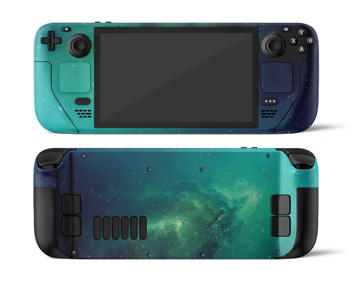 Lux Skins Steam Deck Green Stardust Galaxy Full Set Skins - Galaxy Skin