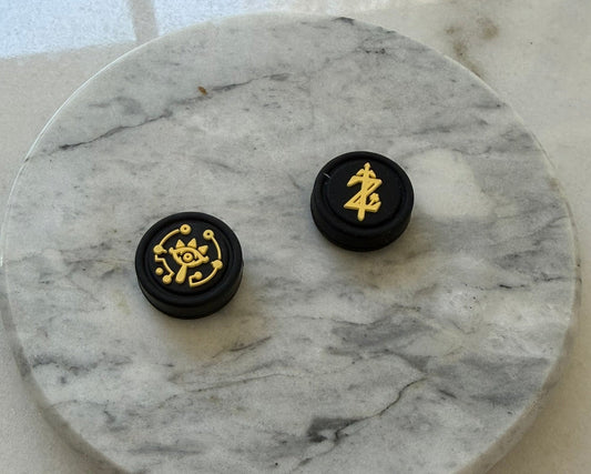 Zelda Black Gold Switch 2 Thumb Grips
