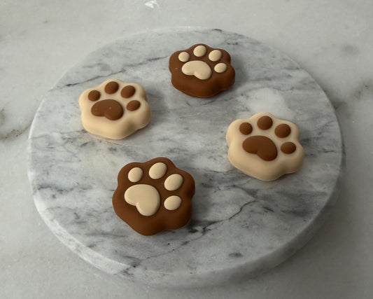 Cute Brown Paw Switch 2 Thumb Grips