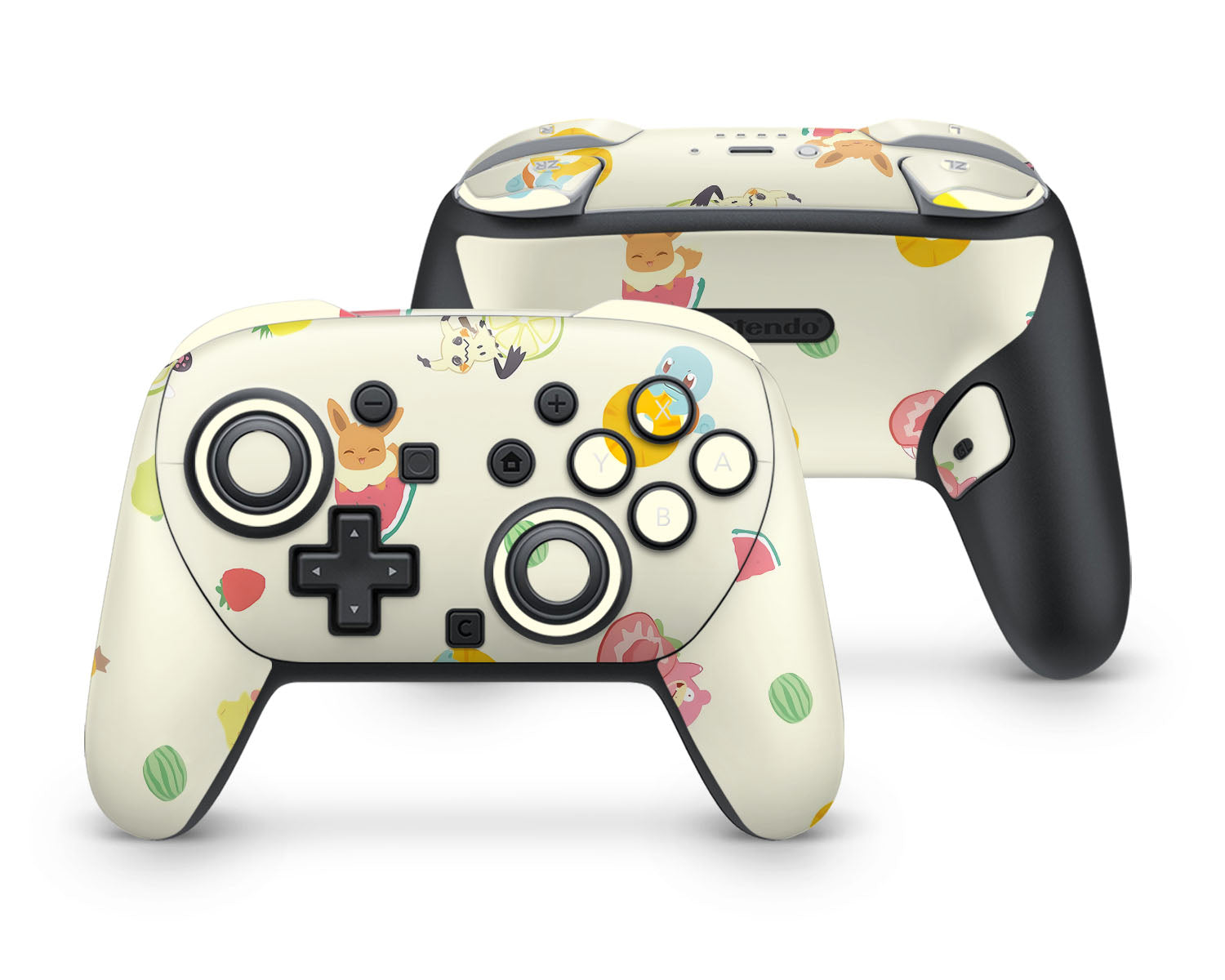 Lux Skins Nintendo Switch 2 Pro Controller Pokemon Summertime FruitsSkins - Pop culture Pokemon Skin