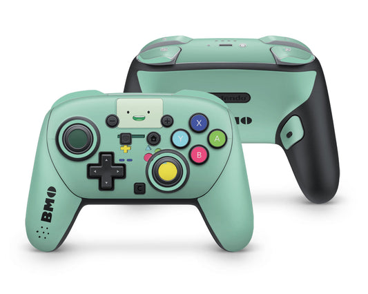 Lux Skins Nintendo Switch 2 Pro Controller Teal Adventure Time BeemoSkins - Pop culture Adventure Time Skin