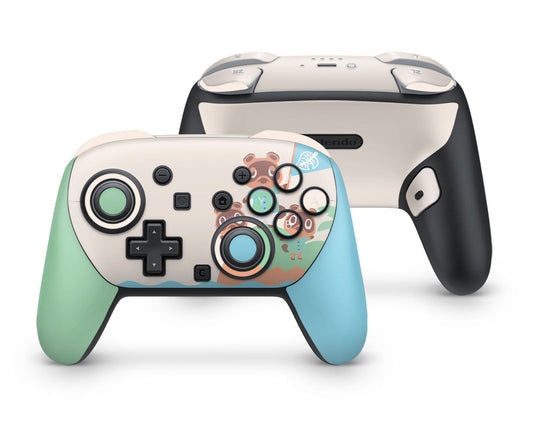 Lux Skins Nintendo Switch 2 Pro Controller Animal Crossing New HorizonsSkins - Pop culture Animal Crossing Skin