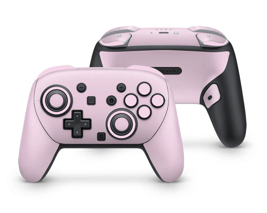Lux Skins Nintendo Switch 2 Pro Controller Pale RoseSkins - Solid Colours Macaron Series Skin
